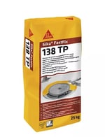 Mortero de fijación y apoyo de endurecimiento rápido, mantenimiento en carreteras, Sika® FastFix-138 TP de Sika. Gris oscuro